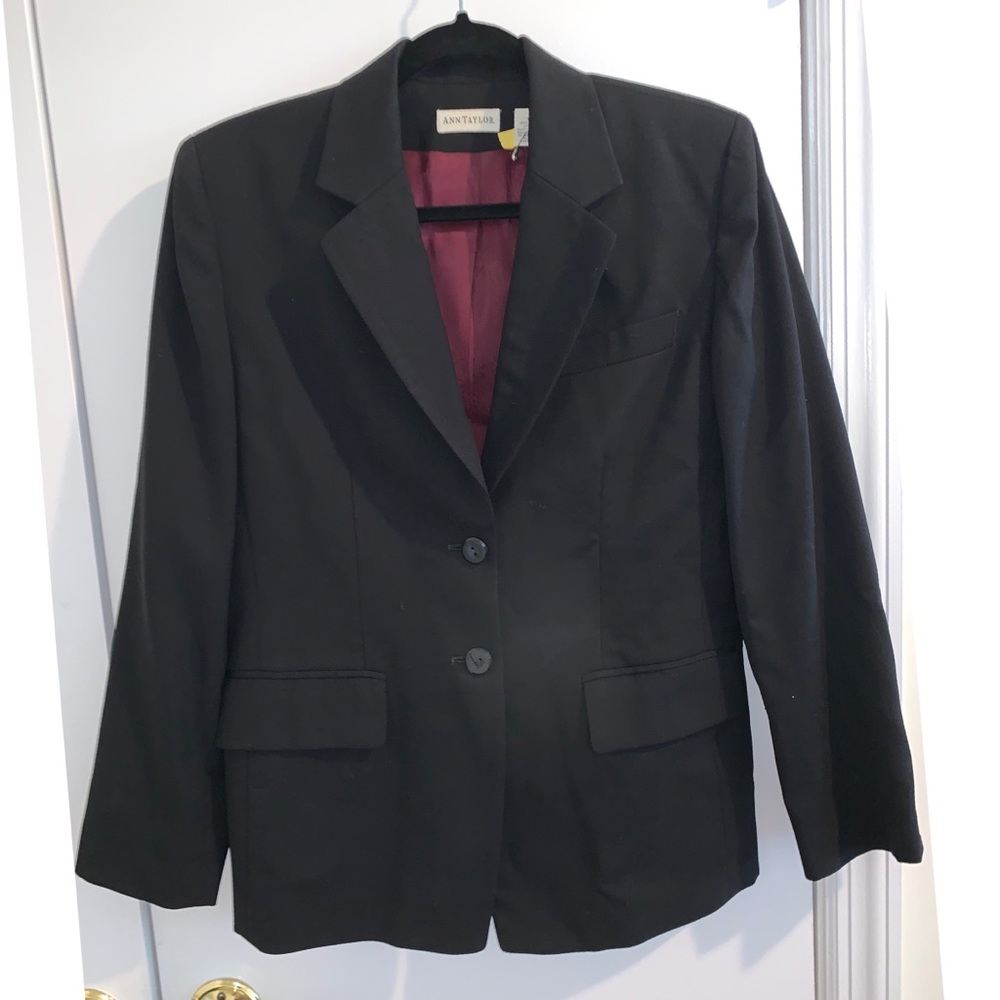 Anne Klein Black Blazer - Cropped Sleeve